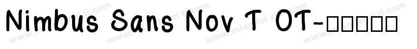 Nimbus Sans Nov T OT字体转换